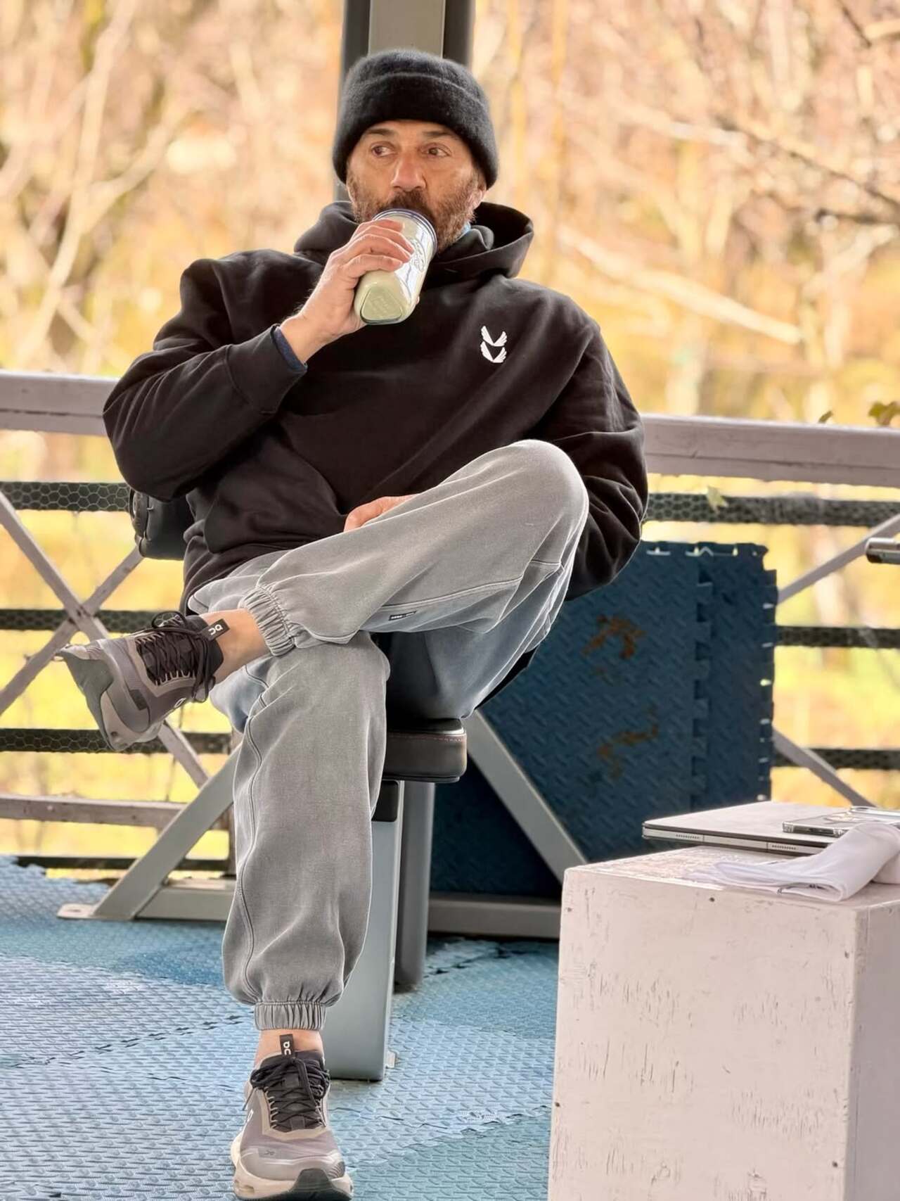 Sunny Deol recently shared pictures of himself working out at an open gym, reflecting on his disciplined lifestyle that helps him stay fit and energetic